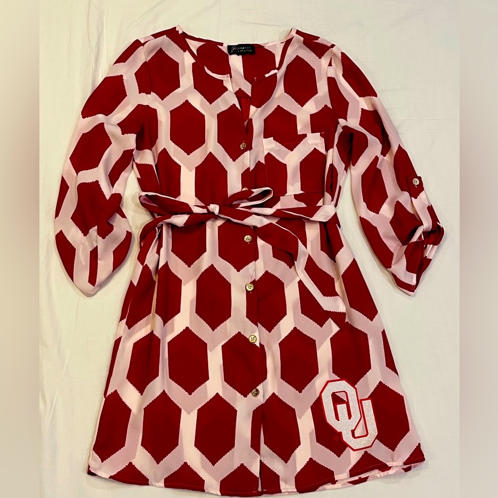🏈OU Game Day Red and White Dress 🏈
